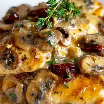 Mushroom Asiago Chicken