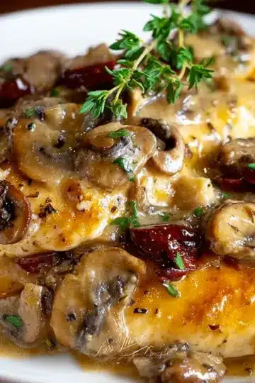 Mushroom Asiago Chicken