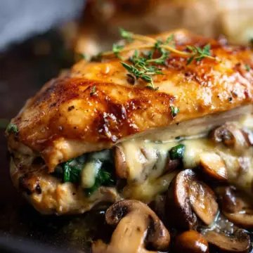 Mushroom-Stuffed Chicken Breast