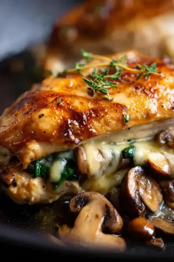 Mushroom-Stuffed Chicken Breast