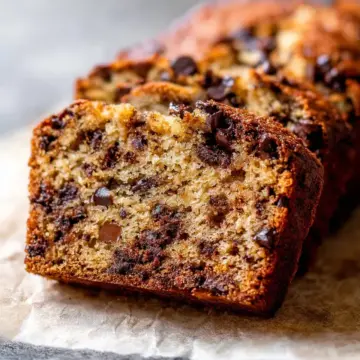 Super Moist Chocolate Chip Banana Bread