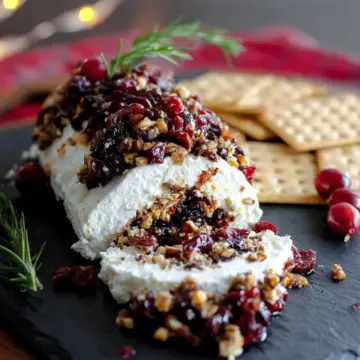 Cranberry Goat Cheese Log
