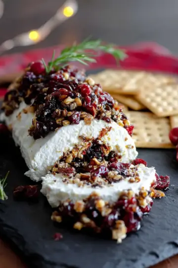 Cranberry Goat Cheese Log