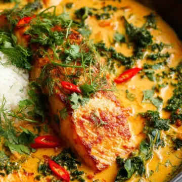 Salmon Coconut Curry (Thai Inspired)