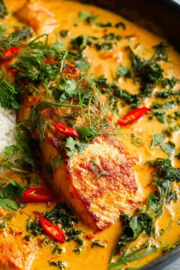 Salmon Coconut Curry (Thai Inspired)
