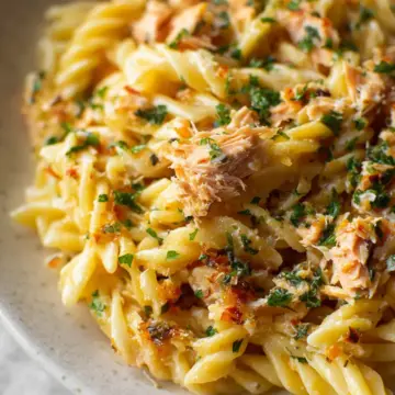 Canned Salmon Pasta