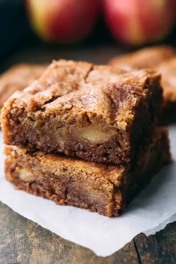 Cinnamon Apple Brownies AKA Apple Blondies