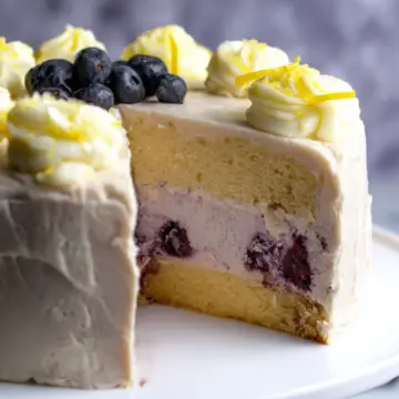 Lemon Blueberry Cheesecake Cake