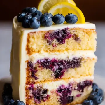 Lemon Blueberry Layer Cake