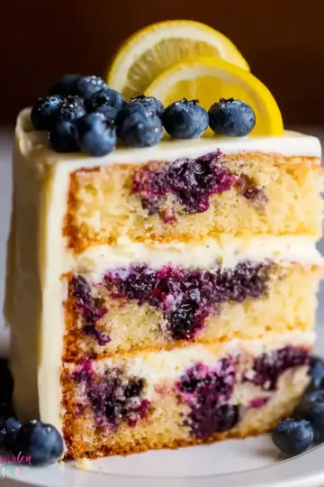 Lemon Blueberry Layer Cake