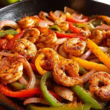 Quick Skillet Shrimp Fajitas
