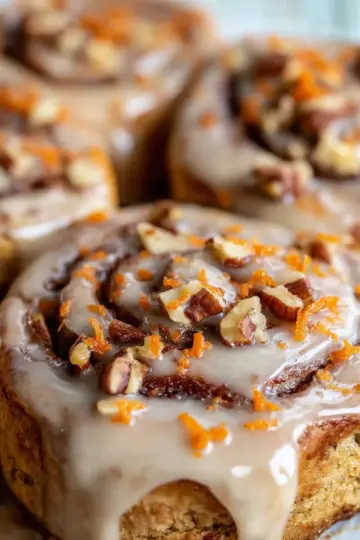 Gluten Free Carrot Cake Cinnamon Rolls