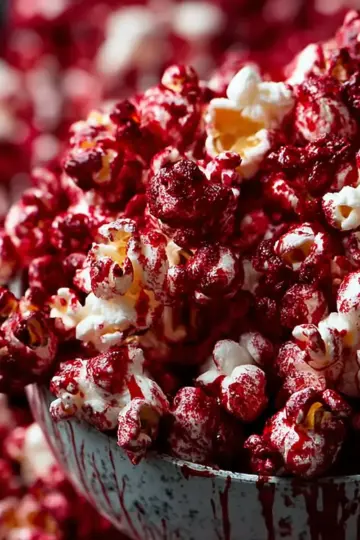 Halloween Bloody Red Velvet Popcorn