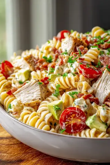 Delicious Chicken Club Pasta Salad – Easy Recipe to Try!