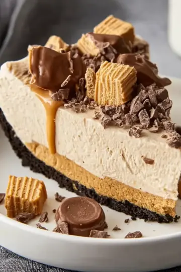 No Bake Peanut Butter Pie Easy Recipe