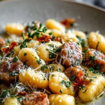 Garlic Butter Gnocchi with Sausage: Your Cozy Weeknight Winner