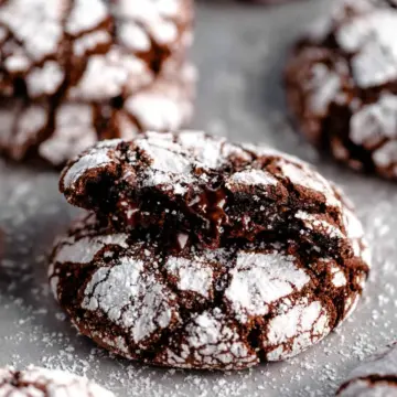 Gluten Free Chocolate Crinkle Cookies