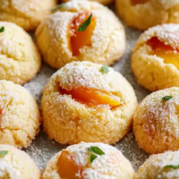 Orange Infused Sweet Ricotta Peach Cookies for Summer Bliss