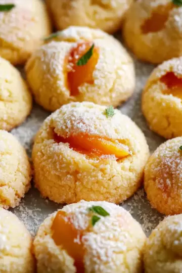 Orange Infused Sweet Ricotta Peach Cookies for Summer Bliss