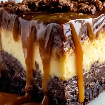 Caramel Brownie Cheesecake Easy Recipe
