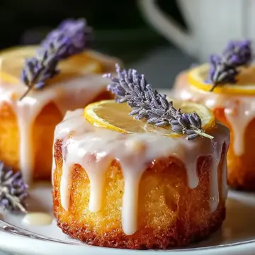 Mini Lemon Cakes With Lavender Glaze: An Incredible 5-Step Recipe