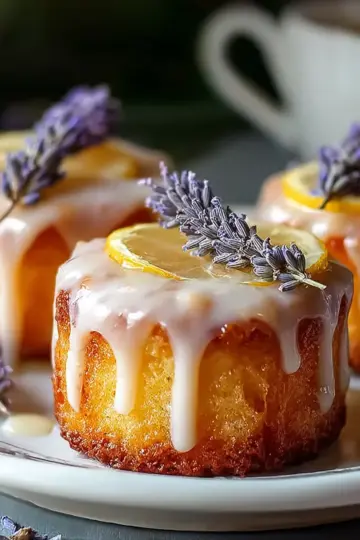 Mini Lemon Cakes With Lavender Glaze: An Incredible 5-Step Recipe