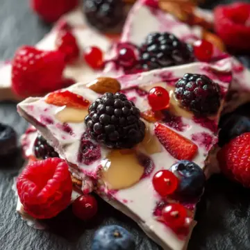 Easy Frozen Yogurt Berry Bark: Fresh Summer Snack Recipe