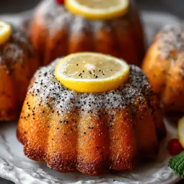 Mini Lemon Poppy Seed Bundt Cakes: Zesty Joy in Every Bite