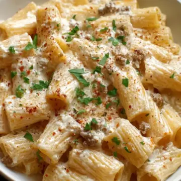 Creamy Rigatoni with Boursin Cheese Recipe