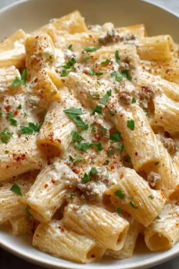 Creamy Rigatoni with Boursin Cheese Recipe