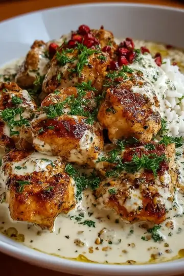 Turkish Chicken with Creamy White Sauce: An Incredible Ultimate Recipe